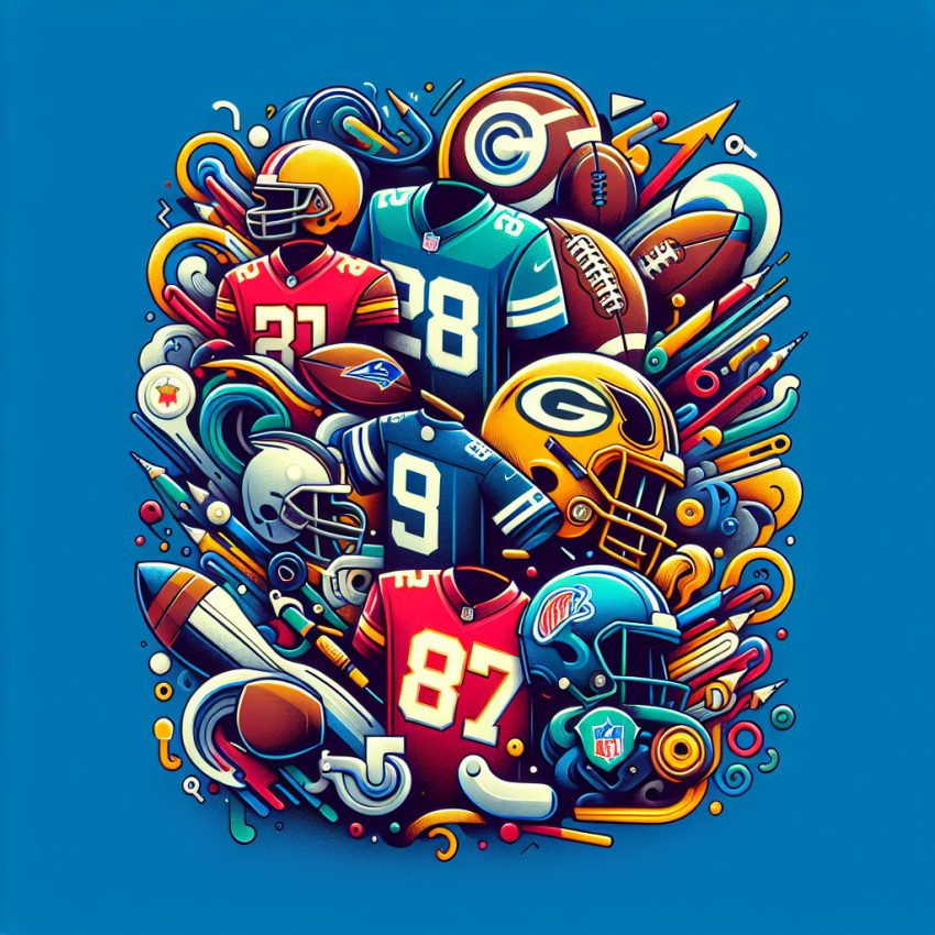 Envolvente Caminho por Tradições: A História das Camisas de Rivalidade da NFL